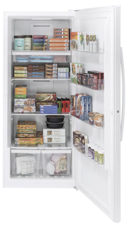 GE 21.3 Cu. Ft. White Garage Ready Frost-Free Upright Freezer - Image 2