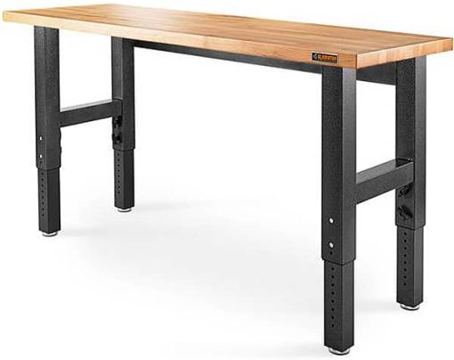 Gladiator Garageworks 6 Ft. Adjustable Height Hardwood Workbench - Image 2