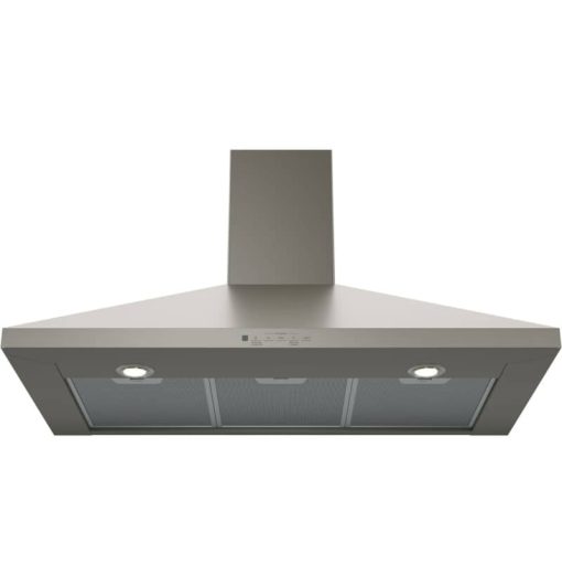 GE 36" Slate Wall-Mount Pyramid Chimney Hood - Image 2