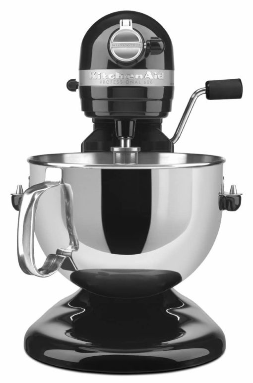 KitchenAid Professional 600 Series 6 Qt. Onyx Black Bowl-Lift Stand Mixer - Image 3