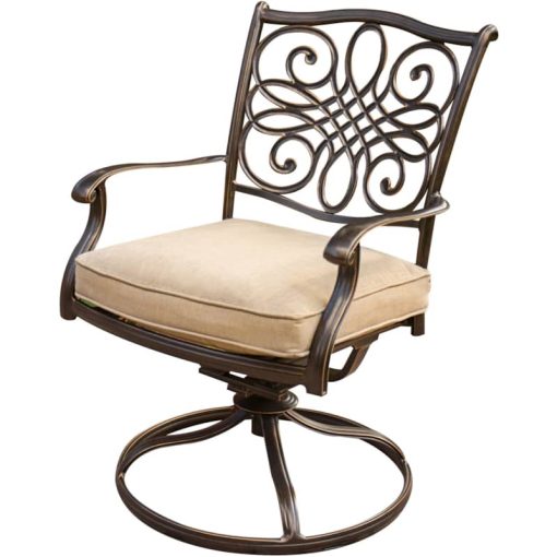 Hanover Traditions 7-Piece Outdoor Dining Patio Set In Natural Oat - Image 2