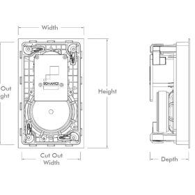 Sonance Visual Performance Series In-Wall Square Speakers (Pair) - Image 3