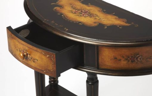 Butler Specialty Company Mozart Coffee Hand Painted Console Table - Image 3