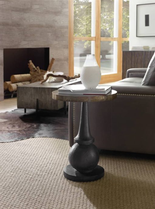 Hooker Furniture Curata Black And Brass Accent Table - Image 3