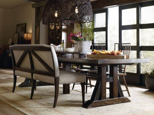 Hooker Furniture Dining Room Roslyn County Upholstered Dining Bench - Image 2