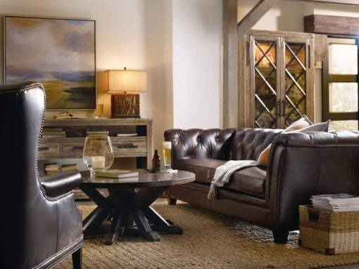 Hooker Furniture Living Room Roslyn County Round Cocktail Table - Image 3