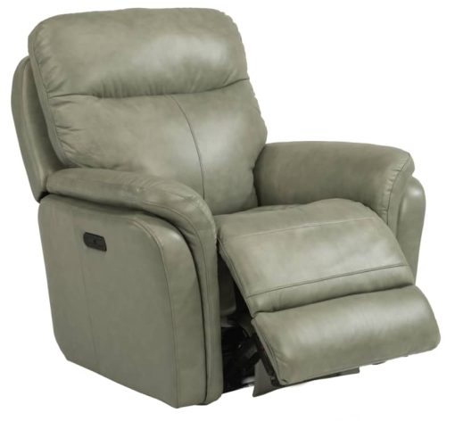 Flexsteel Zoey Leather Power Gliding Recliner With Power Headrest - Image 3