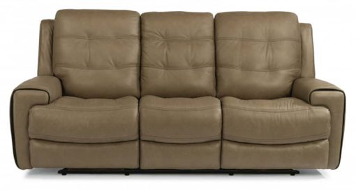 Flexsteel Wicklow Power Reclining Sofa With Power Headrests - Image 3