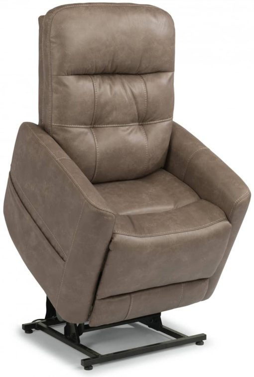 Flexsteel Kenner Fabric Power Lift Recliner With  Power Headrest & Lumbar - Image 3