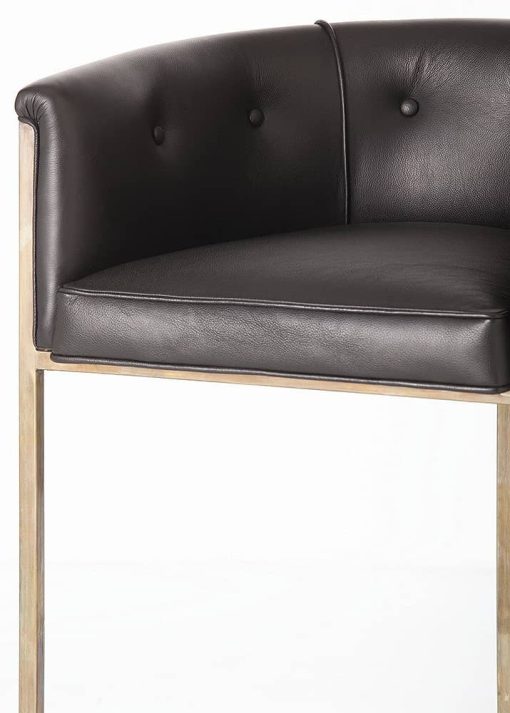 Arteriors Calvin Black Bar Stool - Image 3