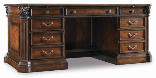 Hooker Furniture Home Office European Renaissance II 73" Executive Desk - Image 3