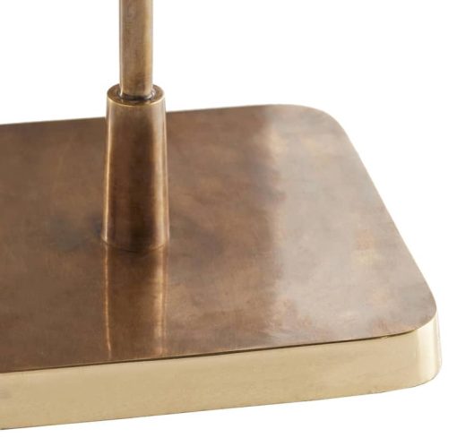 Arteriors Vintage Brass Kaela Square Accent Table - Image 3