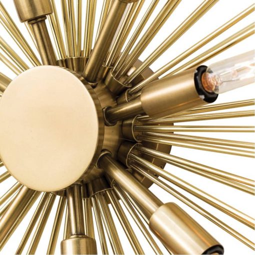 Arteriors Jiten Antique Brass Sconce/Ceiling Mount - Image 3