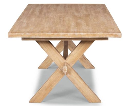 Homestyles Cambridge Whitewash Trestle Dining Table - Image 6