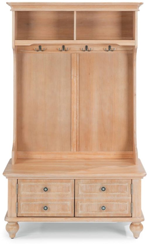 Homestyles Cambridge Whitewash Hall Tree - Image 3