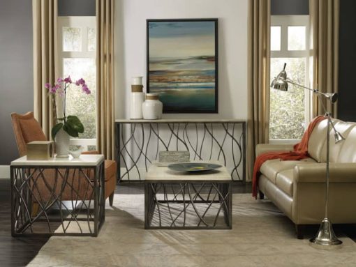 Hooker Furniture Beige Console Table - Image 3