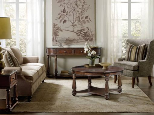 Hooker Furniture Leesbrug Demilune Hall Console Table - Image 3