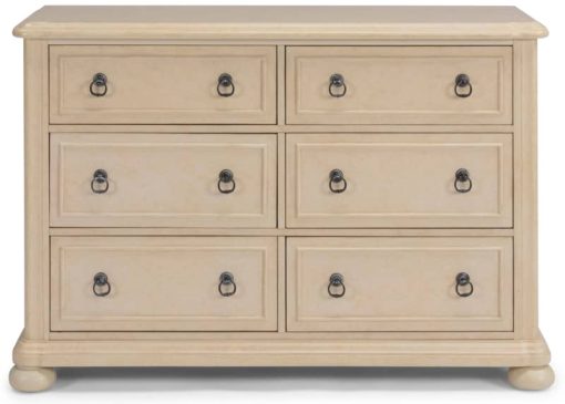 Homestyles Provence Antiqued White 6 Drawer Dresser - Image 3