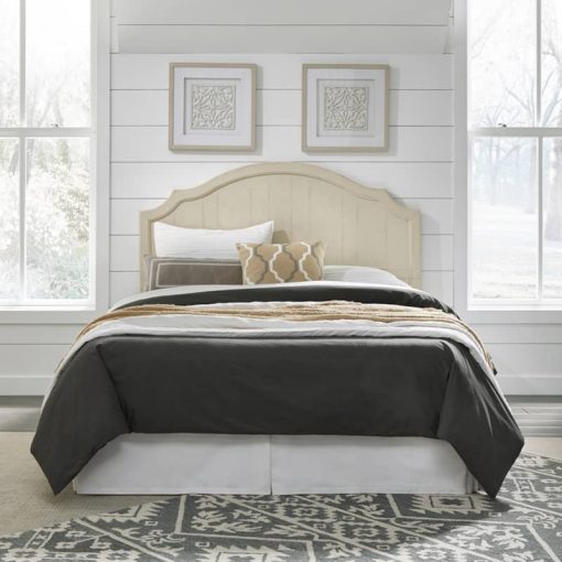 Homestyles Provence Antiqued White Queen/Full Headboard - Image 3