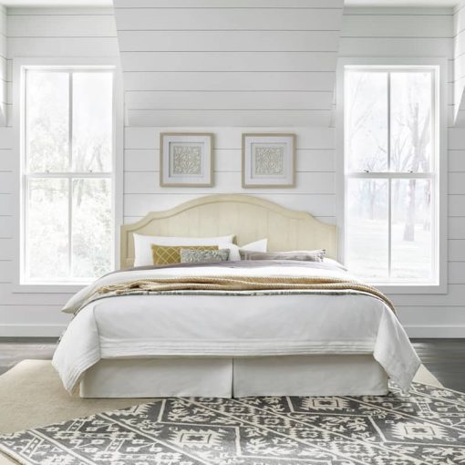 Homestyles Provence Antiqued White King/California King Headboard - Image 3
