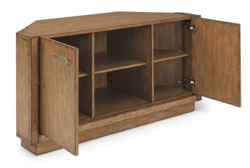 Homestyles Big Sur Oak Corner Entertainment Stand - Image 3