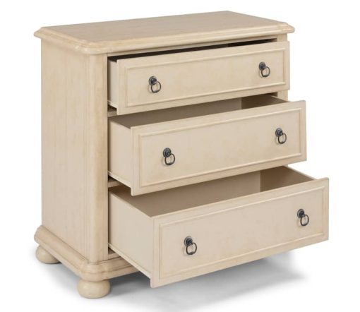 Homestyles Provence Antiqued White 3 Drawer Chest - Image 3