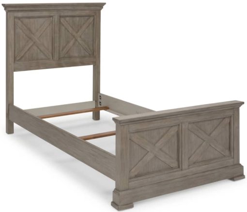 Homestyles Mountain Lodge Gray Twin Bed - Image 3
