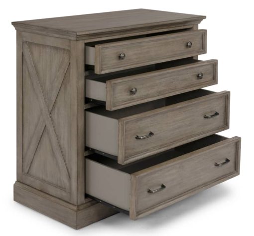 Homestyles Mountain Lodge Gray 4 Drawer Chest - Image 3