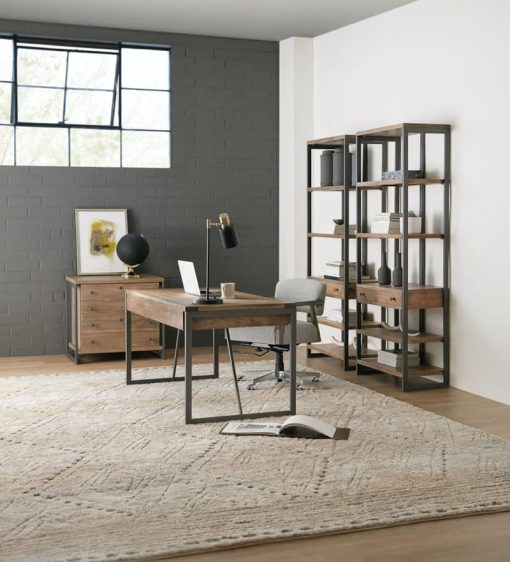 Hooker Furniture Home Office Casual Medium Natural Wood Bookcase - Image 3