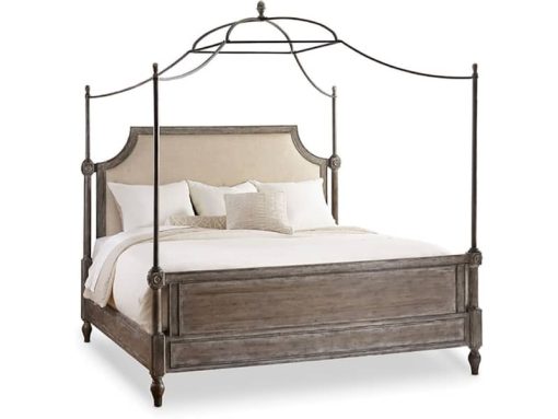 Hooker Furniture Bedroom Light Wood King Upholstered Headboard 6/0-6/6 - Image 2