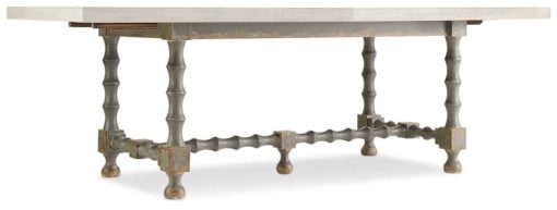 Hooker Furniture Dining Room Ciao Bella 84" Trestle Table With Two 18" Leaves - Image 4