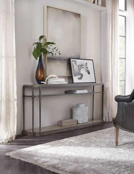 Hooker Furniture Living Room Woodlands Console Table With Metal - Image 3