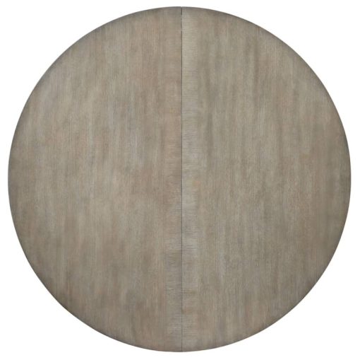 Hooker Furniture Affinity Greige Oak 48" Round Pedestal Dining Table - Image 4