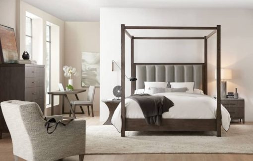 Hooker Furniture Bedroom Miramar Aventura Jackson Cal King Poster Bed With Tall Posts & Canopy - Image 3