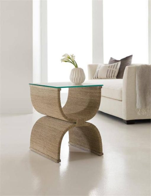 Hooker Furniture Melange Lenny Woven End Table - Image 3