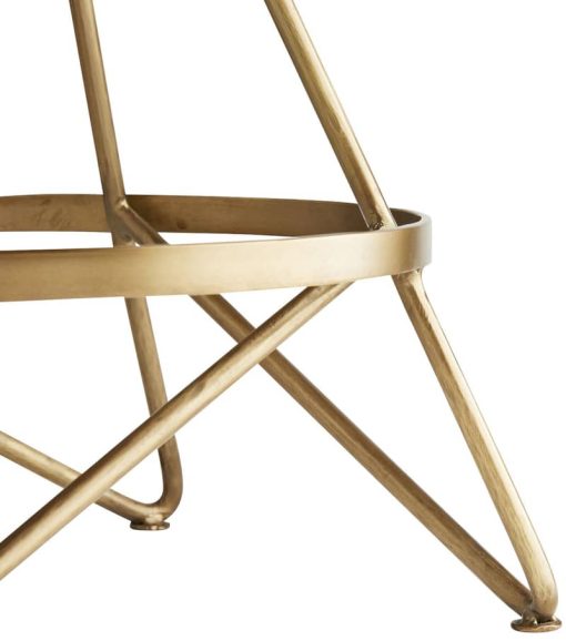 Arteriors Wyndham Natural Wax Swivel Counter Stool - Image 3