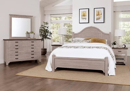 Vaughan-Bassett Bungalow Dover Grey And Folkstone 6 Drawer Double Dresser - Image 3