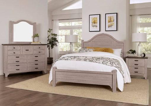 Vaughan-Bassett Bungalow Dover Grey And Folkstone 2 Drawer Nightstand - Image 3