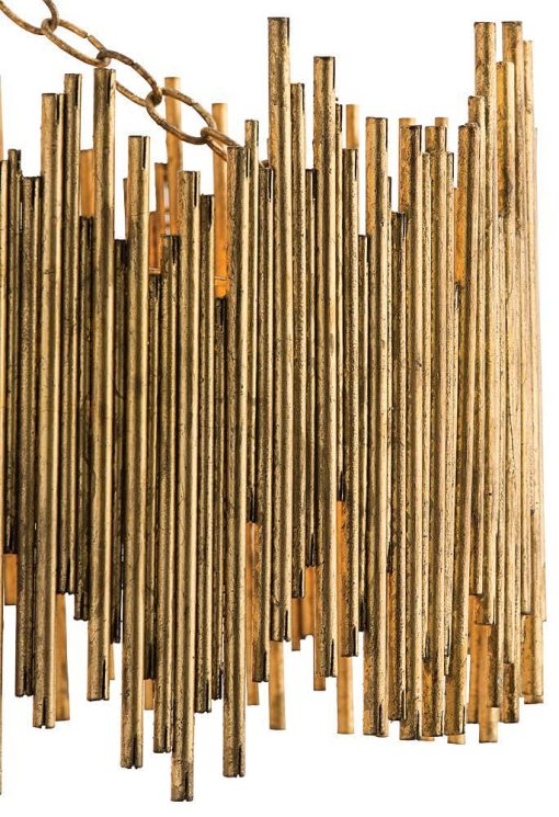 Arteriors Prescott Gold Leaf Pendant - Image 3