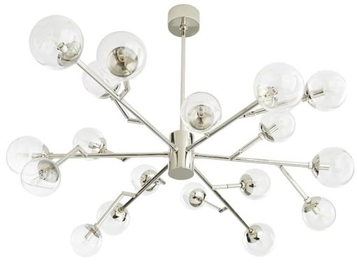 Arteriors Dallas Polished Nickel Medium Chandelier - Image 3