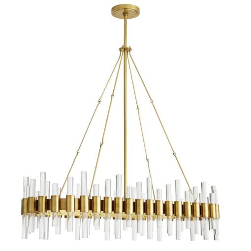 Arteiors Glass Exploration Haskell Oval Chandelier - Image 3