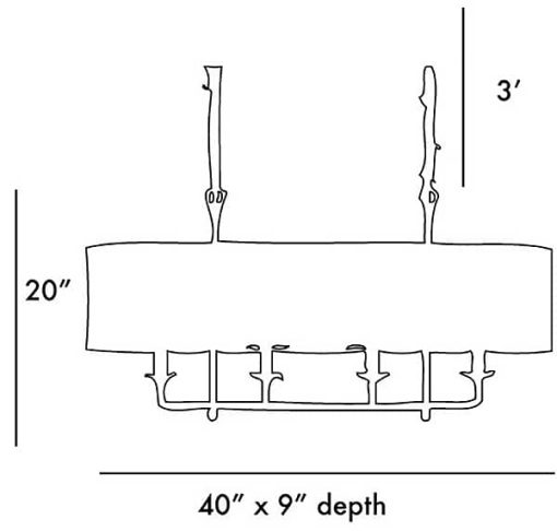 Arteriors Beatty Bronze Chandelier - Image 3