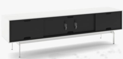BDI Satin White Quad Console Low Cabinet - Image 3