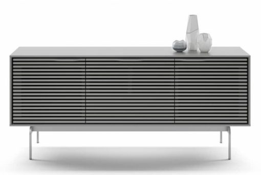 BDI Align Fog Grey Triple Console Cabinet - Image 2
