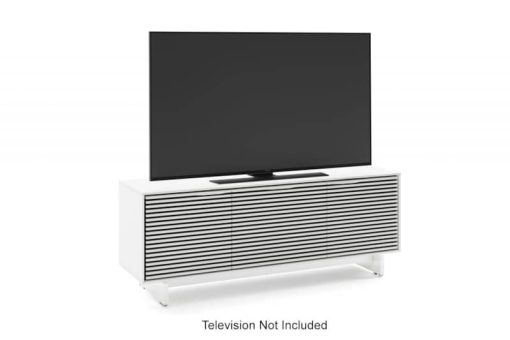 BDI Align Satin White Triple Media Cabinet - Image 3