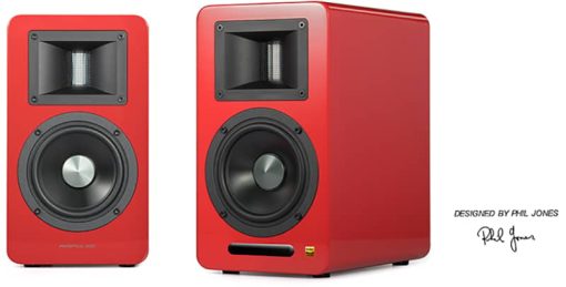 Edifier Airpulse A100 Red Hi-Res Audio Bluetooth Bookshelf Speakers (Pair) - Image 3