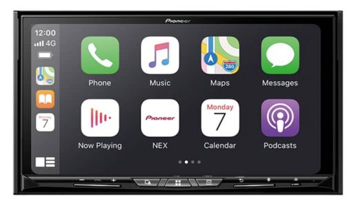 Pioneer Black In-Dash Navigation AV Receiver with 7" WVGA Capacitive Touchscreen Display - Image 3