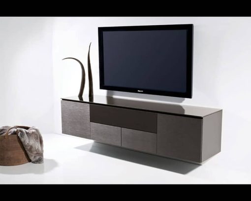 Salamander Designs Chameleon Collection Chicago 347 Black Oak AV Cabinet - Image 3