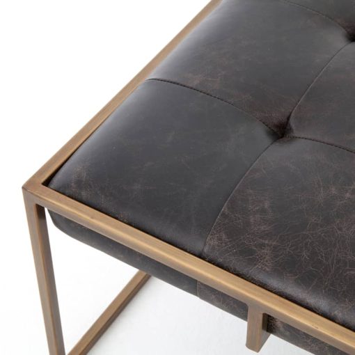 Four Hands Irondale Collection Oxford Ebony Sqaure Coffee Table - Image 3