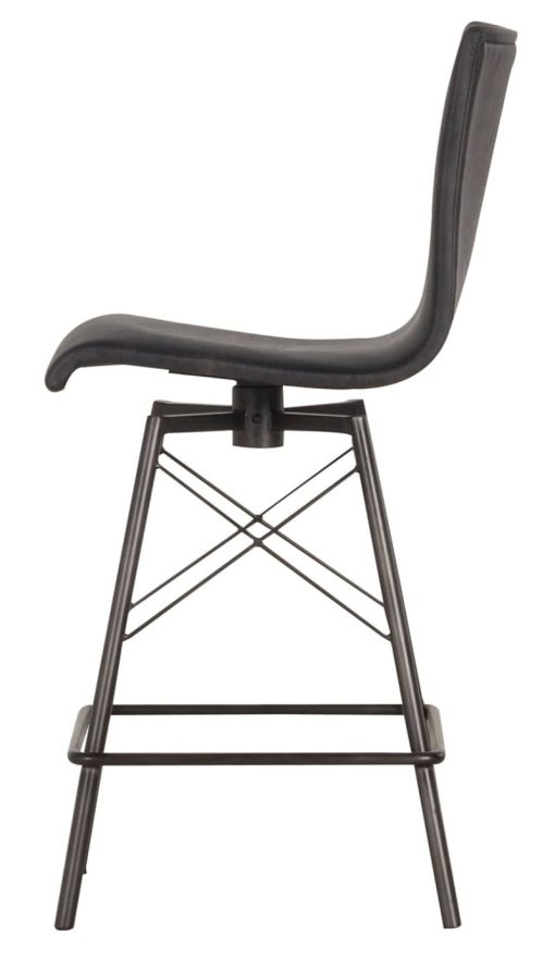 Four Hands Irondale Collection Rialto Ebony Diaw Counter Stool - Image 3